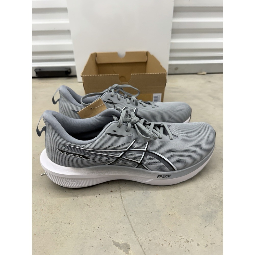 ASICS Men's 12 GT-1000 14 Gravel White Running Athletic Shoes 1011C077-020 New